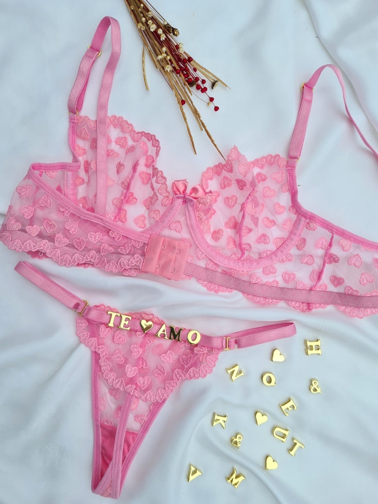 Set Lencero Personalizable Amaya Rosa