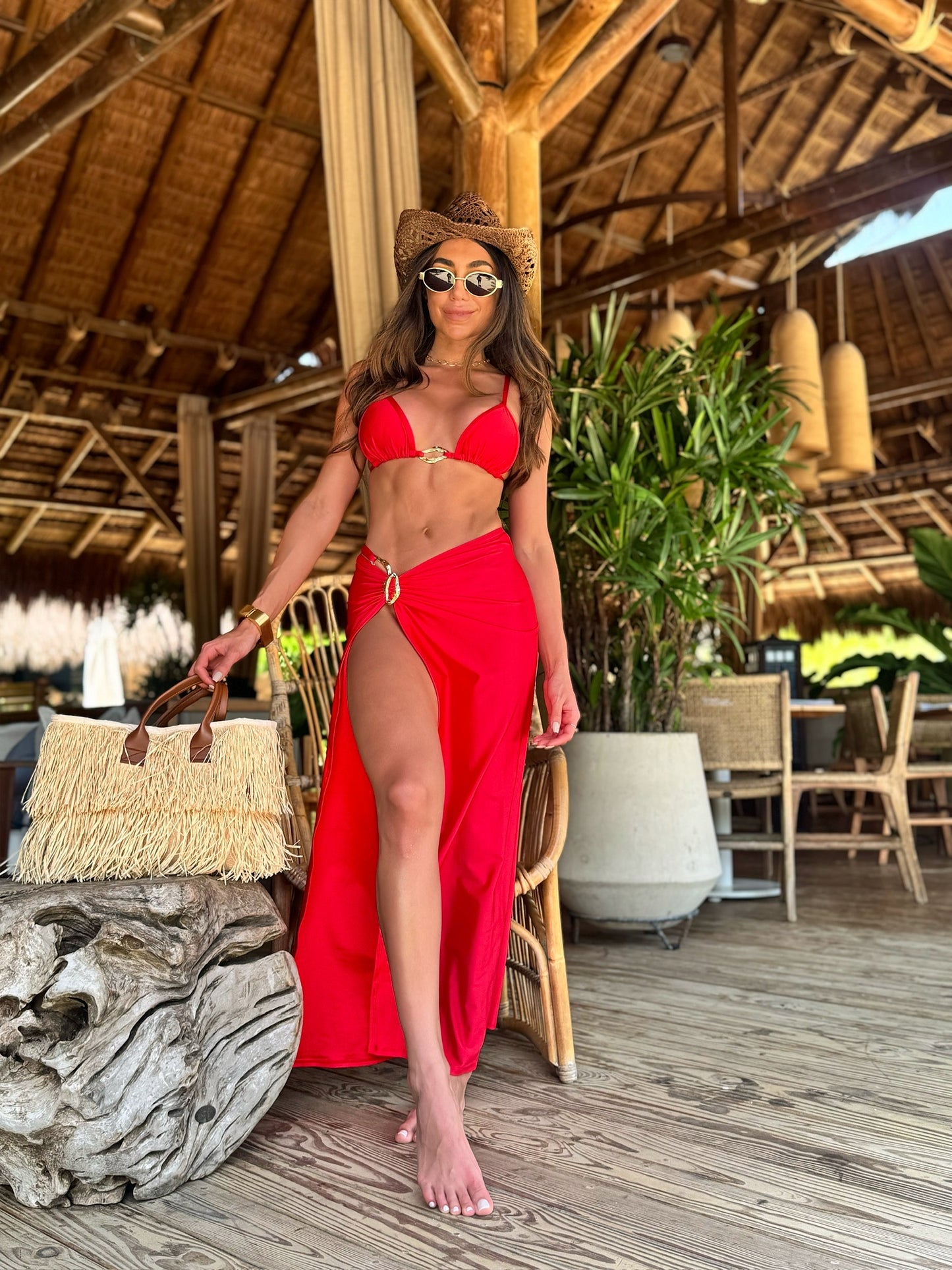 Falda Makani Glow Rojo