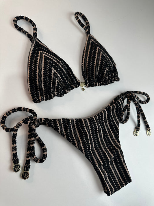 Bikini Jabuticaba Crochet Negro