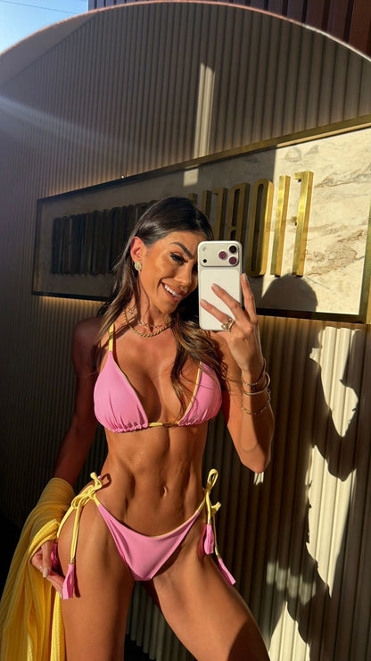 Bikini Reversible Elloah Fucsia/Dorado
